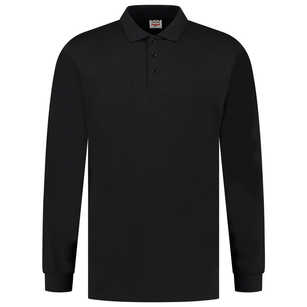 Tricorp 201019 Poloshirt Jersey Lange Mouw Black