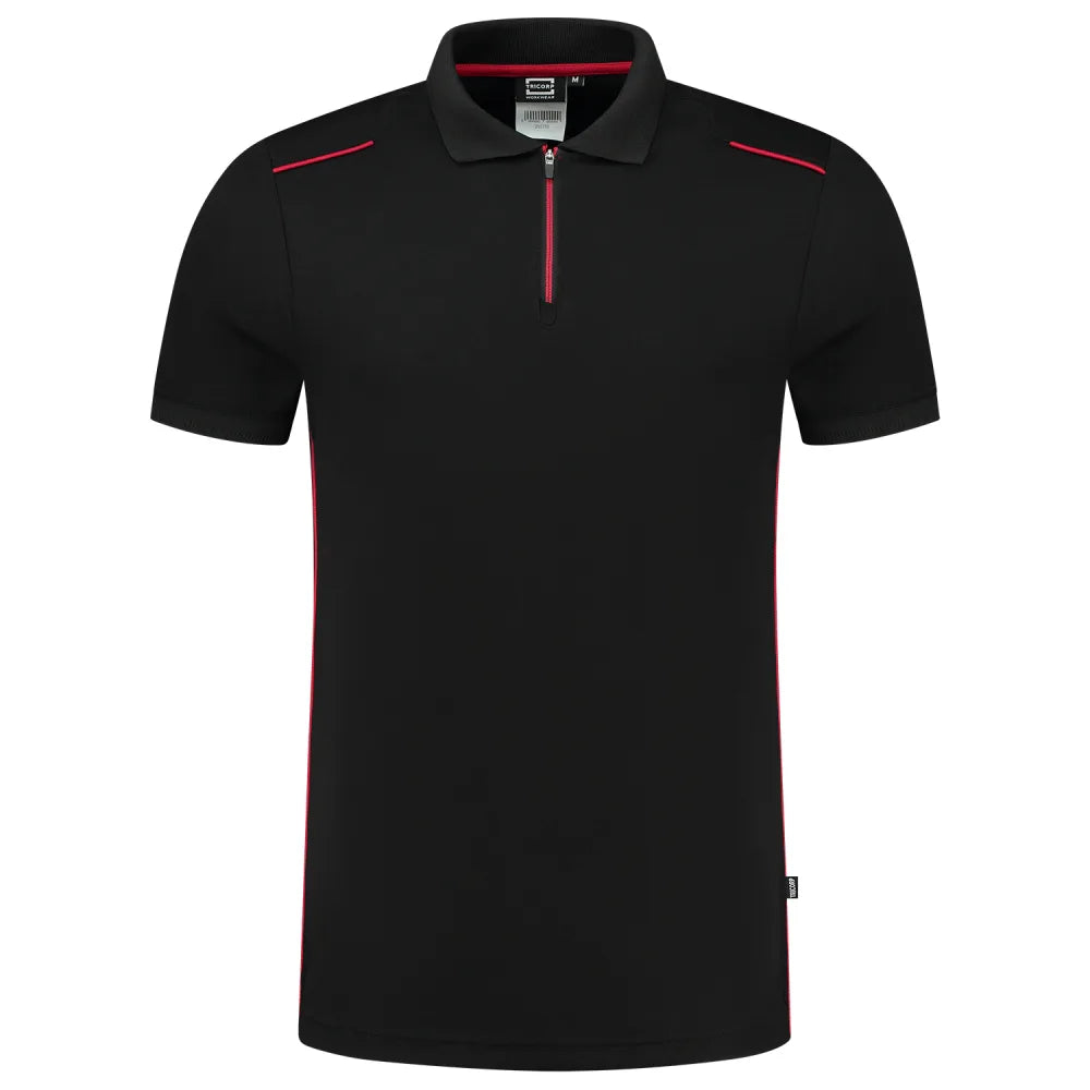 Tricorp 202703 Poloshirt Accent Black Red