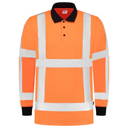 Tricorp 203005 Poloshirt Rws Birdseye Lange Mouw Fluor Orange