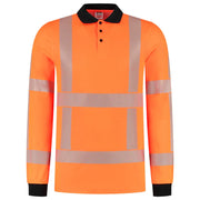 Tricorp 203702 Poloshirt Rws Revisible Lange Mouw Fluor Orange