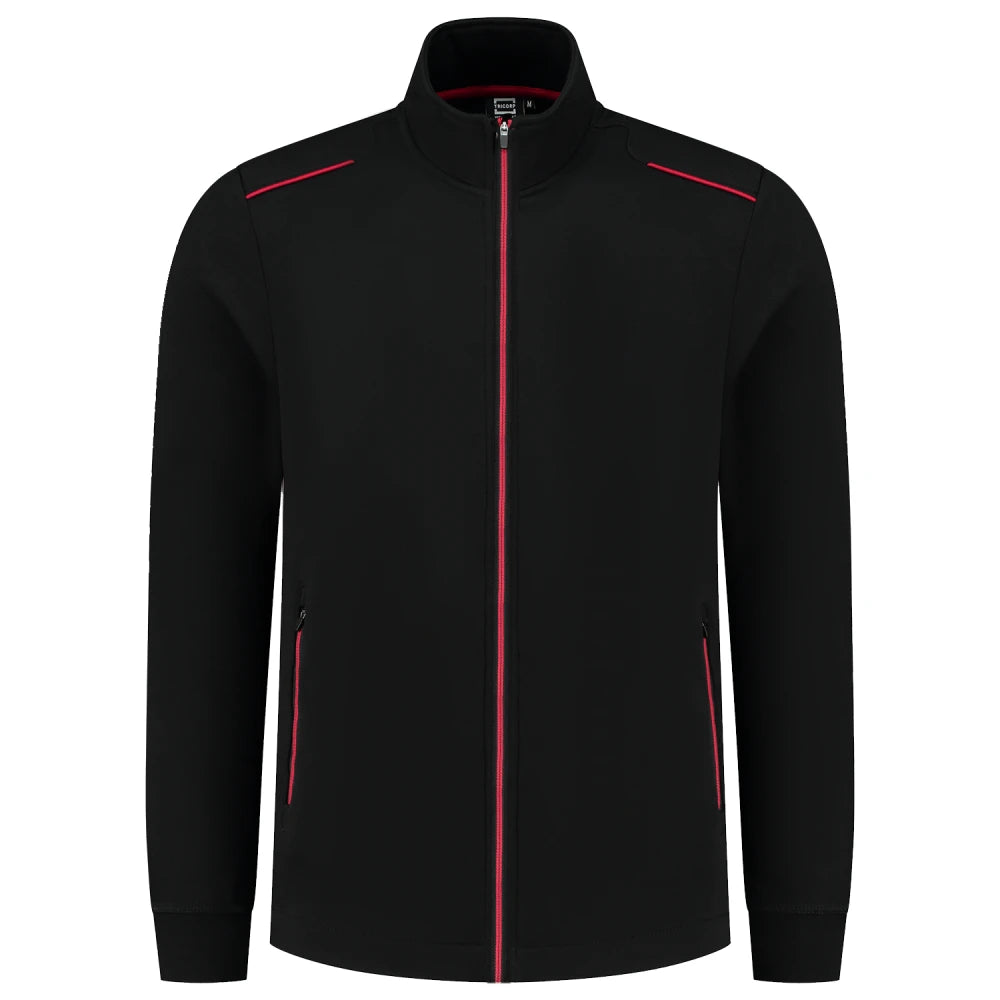 Tricorp 302702 Sweatvest Accent Black Red