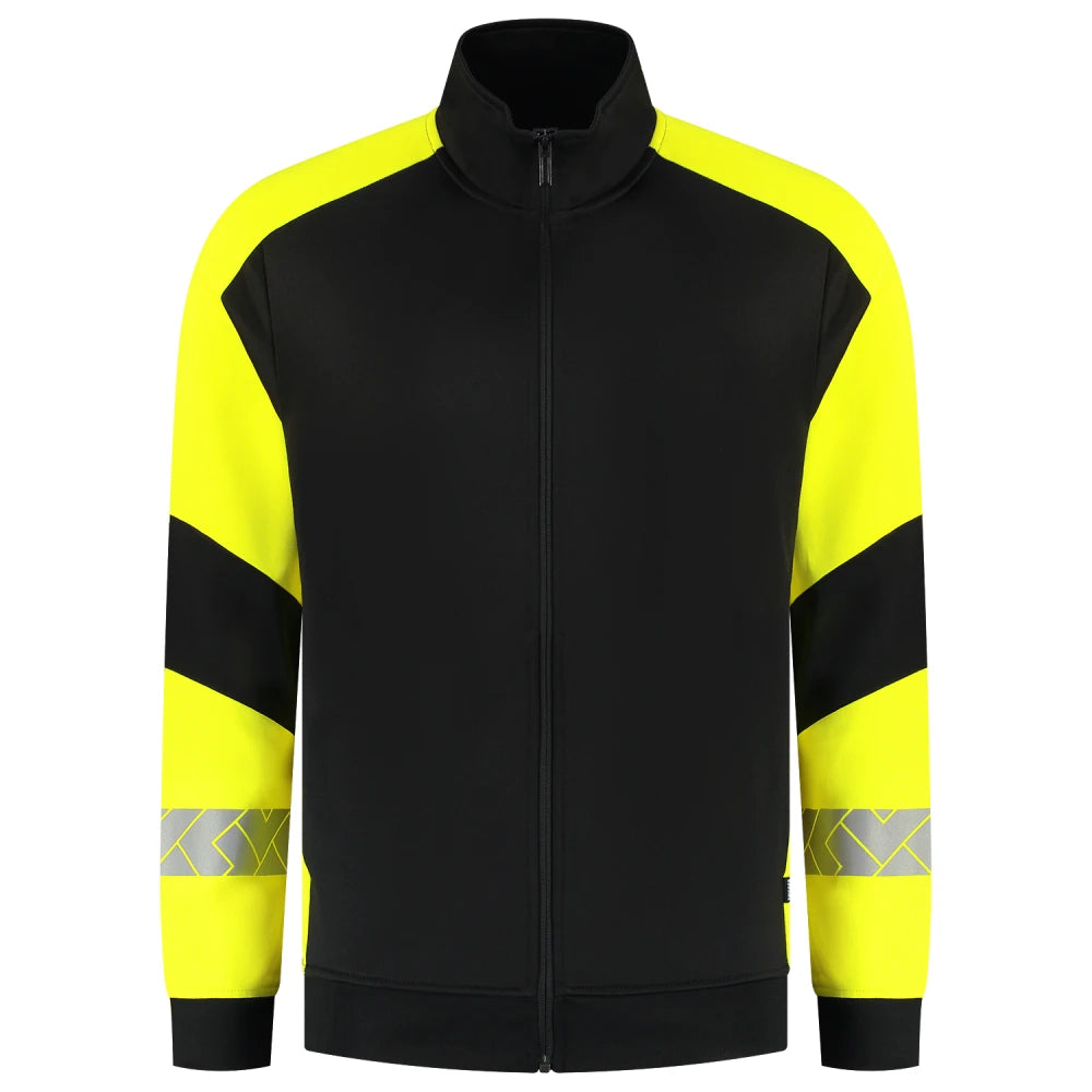 Tricorp 306104 Sweatvest Reflective Redefined Black Fluor Yellow