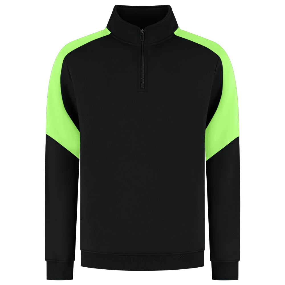 Tricorp 306111 Zip Sweater Bicolor Redefined Black Lime