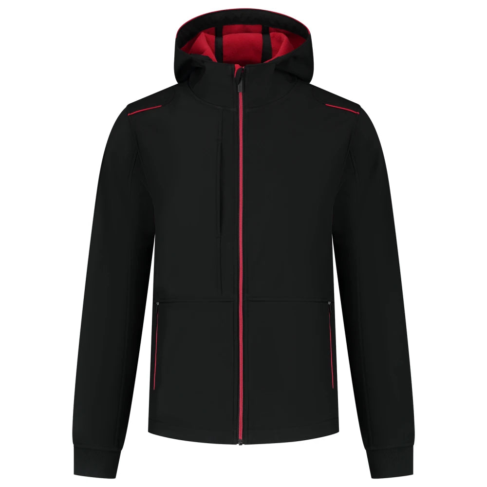 Tricorp 402705 Softshell Capuchon Accent Black Red