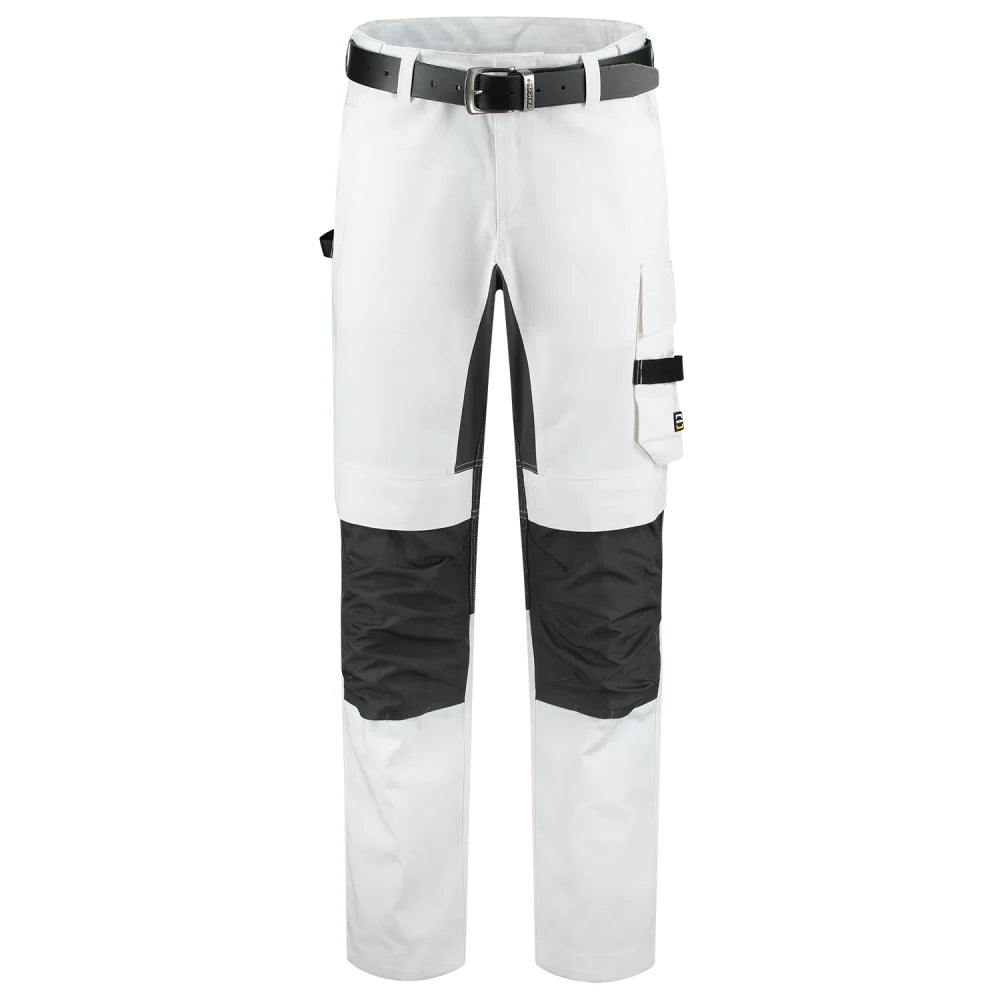 Tricorp 502016 Schildersbroek Twill Cordura Stretch White Dark Grey