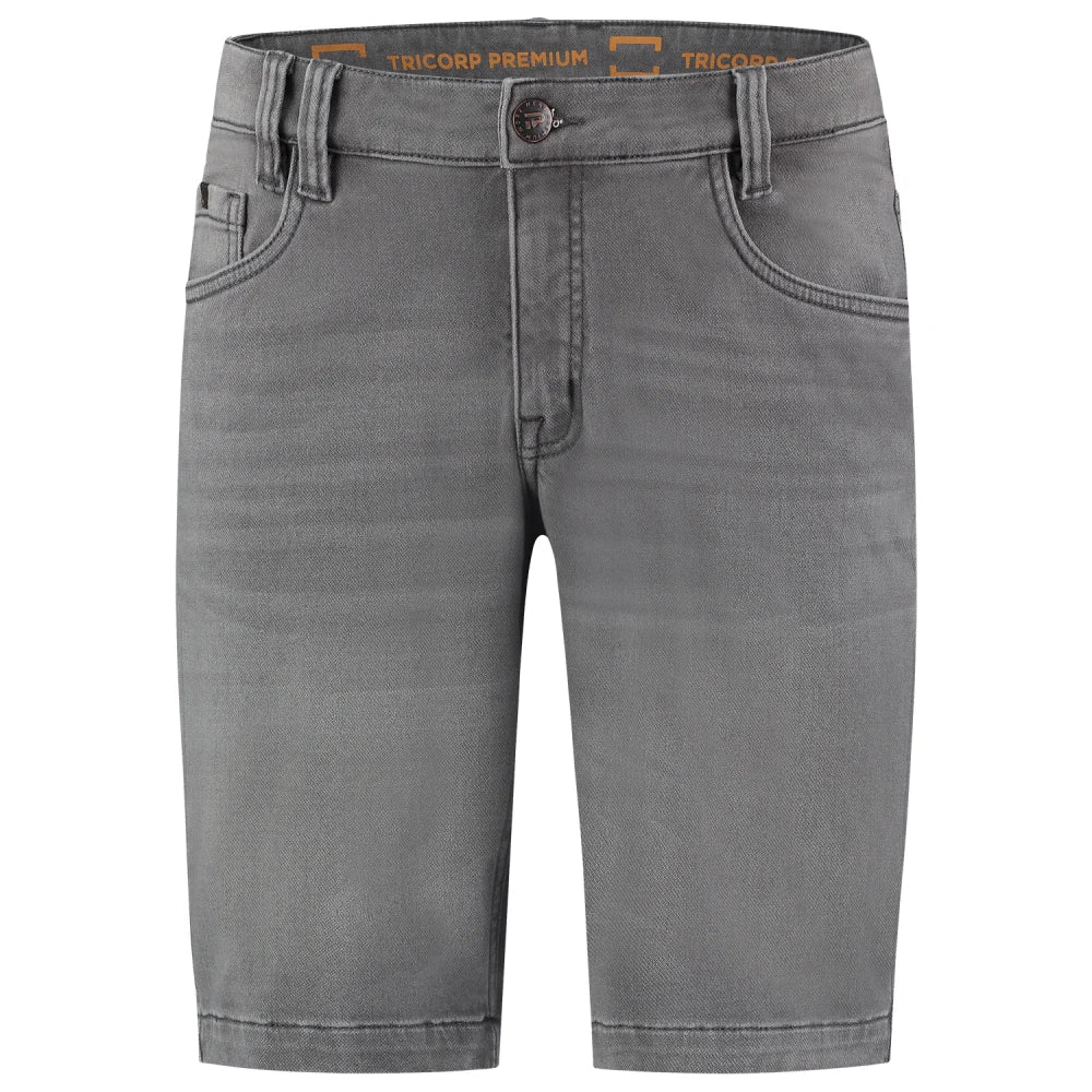 Tricorp 504010 Jeans Premium Stretch Kort Denim Grey