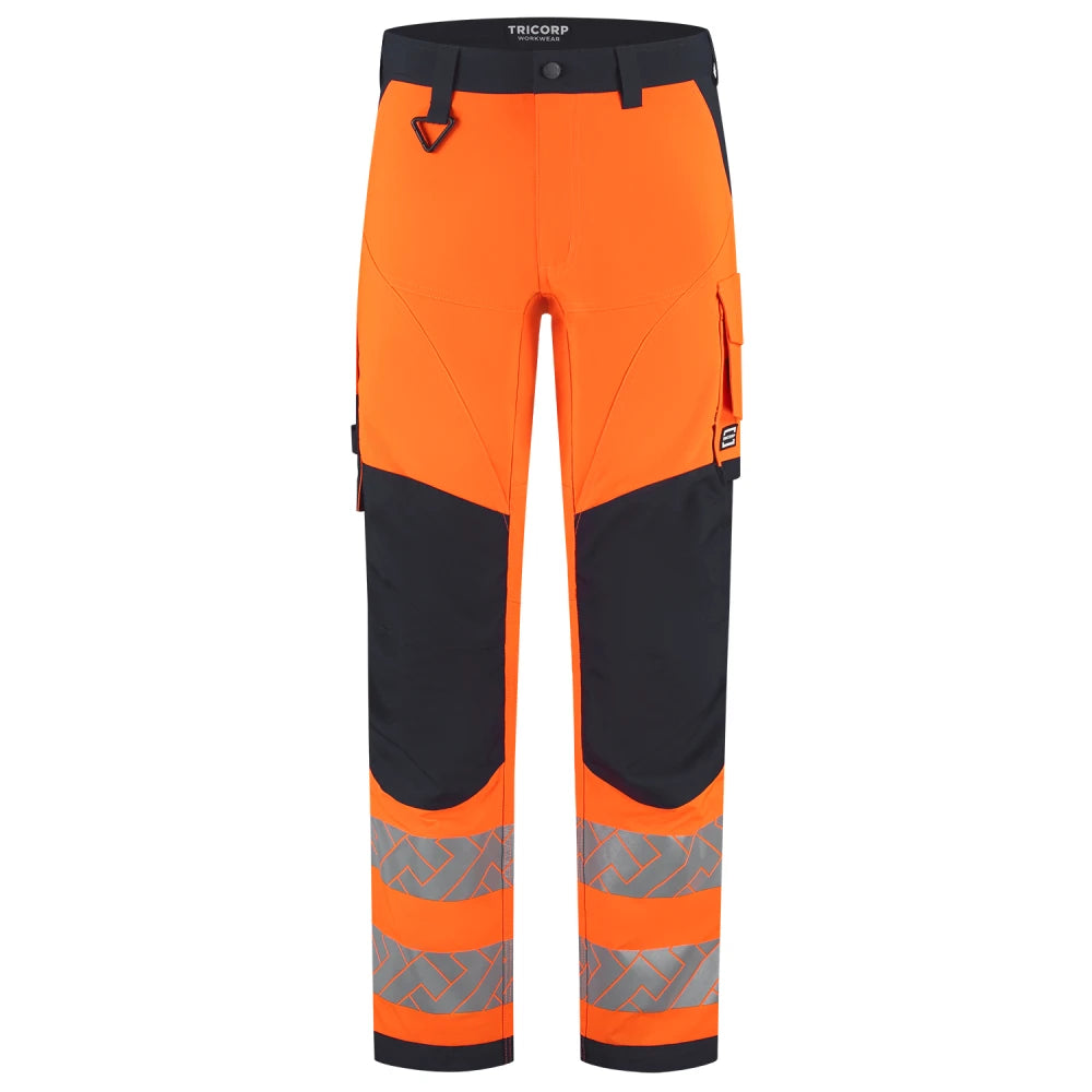 Tricorp 506120 Werkbroek 4-Way Stretch High Vis Redefined Knieversterking Fluor Orange Ink