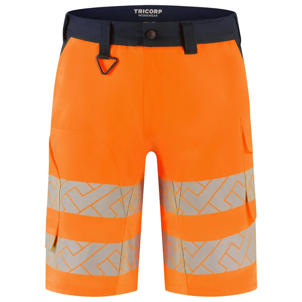 Tricorp 506124 Werkbroek Functional Stretch High Vis Redefined Kort Fluor Orange Ink