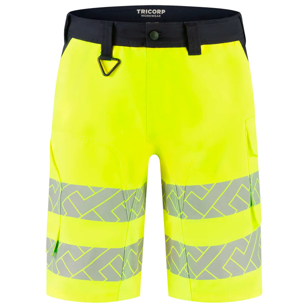 Tricorp 506124 Werkbroek Functional Stretch High Vis Redefined Kort Fluor Yellow Ink